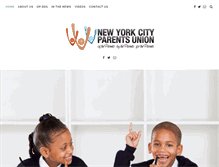 Tablet Screenshot of nycparentsunion.org